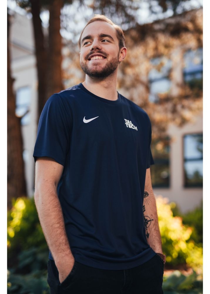 Nike dark blue sports shirt for men