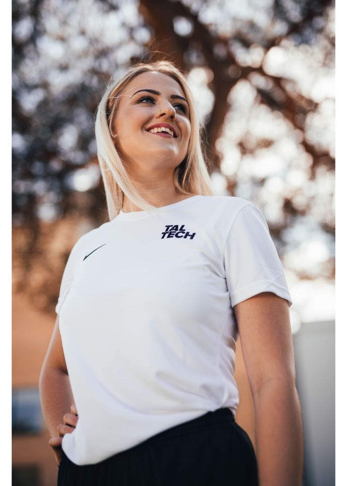 Nike white sports shirt for women