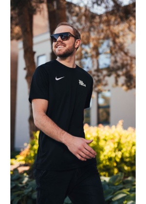 Nike black sports shirt for men