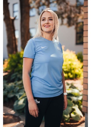 Nike light blue sports shirt for women
