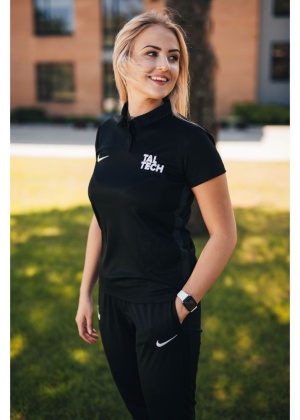 Nike black polo shirt for women