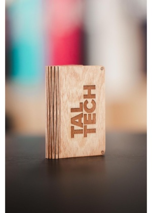 Wooden business card holder by Silja Aasmäe