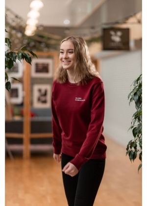 Unisex burgundy pullover