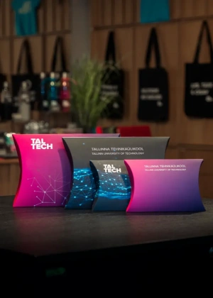 TalTech kujundusega A5 ovaalne kinkepakend 