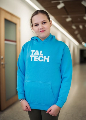 Light-blue hoodie for children