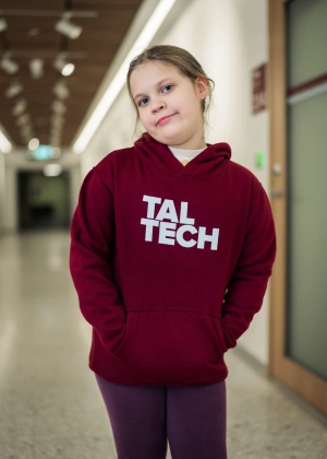 Burgundy hoodie for children