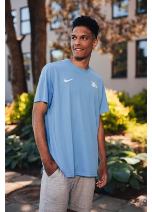 Nike light blue sports shirt for men