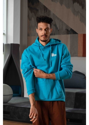 Unisex light blue hoodie